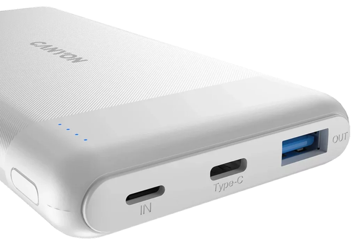 Powerbank Canyon 10000 mAh PB-109 Biały (CNE-CPB1009W) - obraz 3