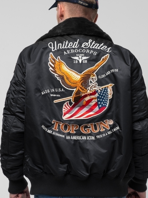 Бомбер Top Gun Eagle CW45 Jacket 3XL Black TGJ1938BL3XL - зображення 8