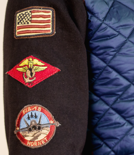 Куртка-реглан Top Gun Quilted Fleece Hoodie with Patches M Blue TGJ1645BLM - Фото 3 Куртка-реглан Top Gun Quilted Fleece Hoodie with Patches M Blue TGJ1645BLM - изображение 3