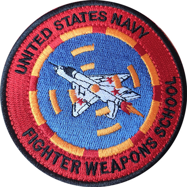 Нашивка Top Gun United States Navy Fighter Weapons School Red US9 - зображення 1