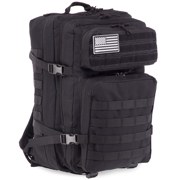 Рюкзак тактический рейдовый SP-Sport ZK-5507 размер 48х28х28см 38л Цвет: Черный - изображение 1
