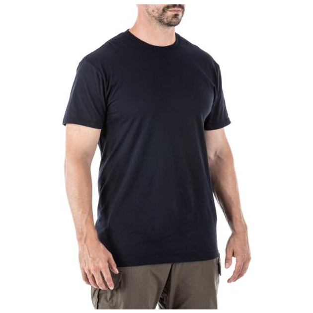 Футболка с коротким рукавом 5.11 Utili-T Crew - Three Pack (3 шт. в комплекте) 5.11 Tactical Dark Navy L (Темно-синий) Тактическая - изображение 2