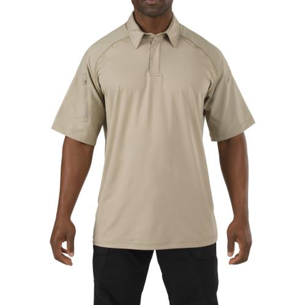 Футболка поло 5.11 Rapid Perfomance Polo - Short Sleeve 5.11 Tactical Silver Tan XL (Тан) - зображення 1