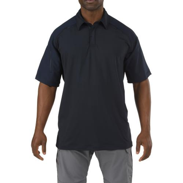 Футболка поло 5.11 Rapid Perfomance Polo - Short Sleeve 5.11 Tactical Dark Navy L (Темно-синий) Тактическая - изображение 1