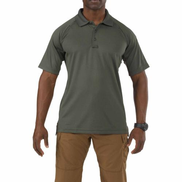 Футболка поло 5.11 Performance Polo - Short Sleeve Synthetic Knit 5.11 Tactical TDU Green XL (Зелений) - зображення 1