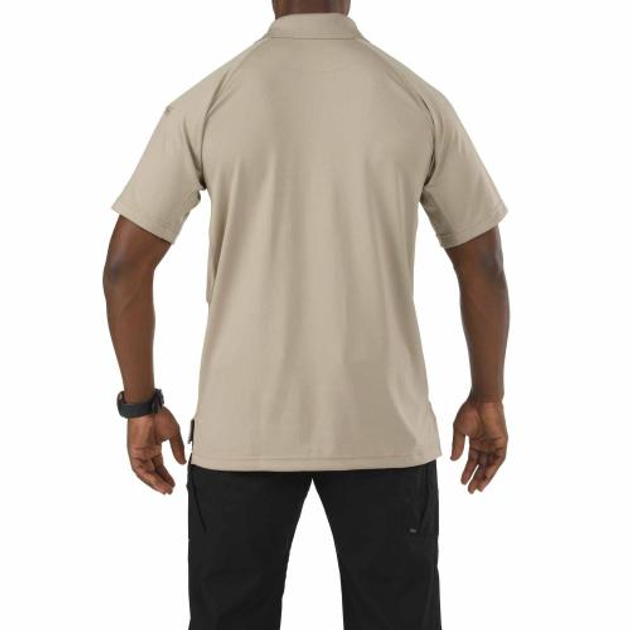 Футболка поло 5.11 Performance Polo - Short Sleeve Synthetic Knit 5.11 Tactical Silver Tan XL (Тан) - зображення 2