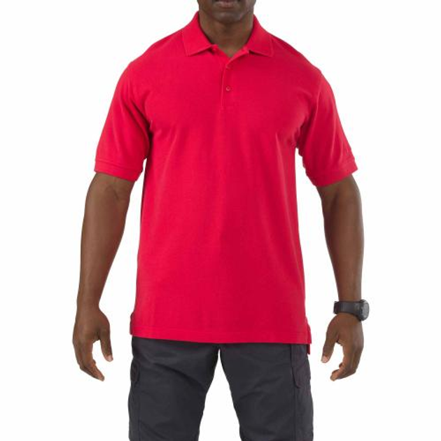 Футболка поло 5.11 Tactical Professional Polo - Short Sleeve 5.11 Tactical Range Red XL (Красный) Тактическая - изображение 1