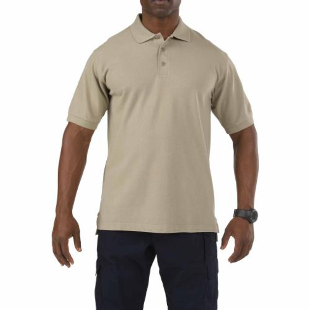 Футболка поло 5.11 Tactical Professional Polo - Short Sleeve 5.11 Tactical Silver Tan 2XL (Тан) - зображення 1