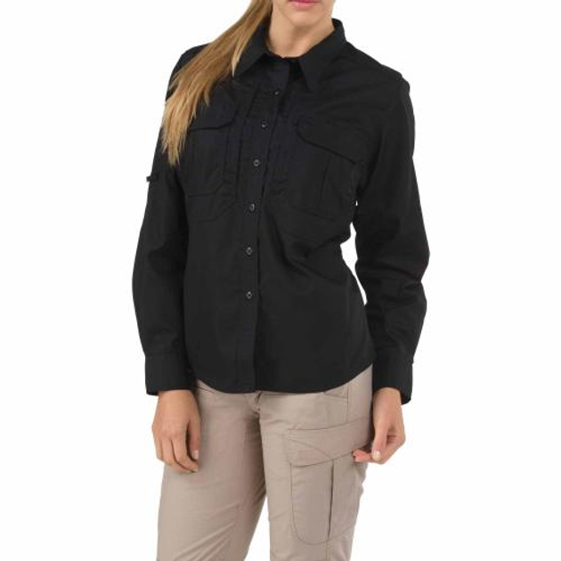 Женская рубашка 5.11 Women's TACLITE Pro Long Sleeve Shirt 5.11 Tactical Black, L (Черный) Тактическая - изображение 1