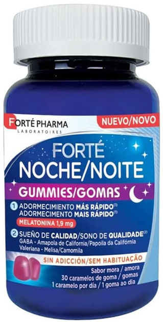 Харчова добавка Forte Pharma Night Gummies 30 Candies (8470002052192) - зображення 1