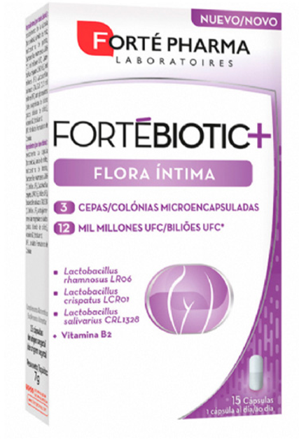Харчова добавка Forte Pharma Fortebiotic+ Flora Intima 15 капсул (8470002011441) - зображення 1