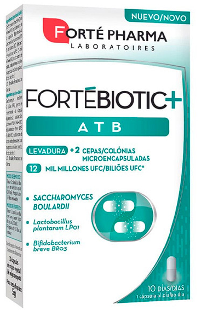 Харчова добавка Forte Pharma Fortebiotic+ Atb 10 капсул (8470002011489) - зображення 1