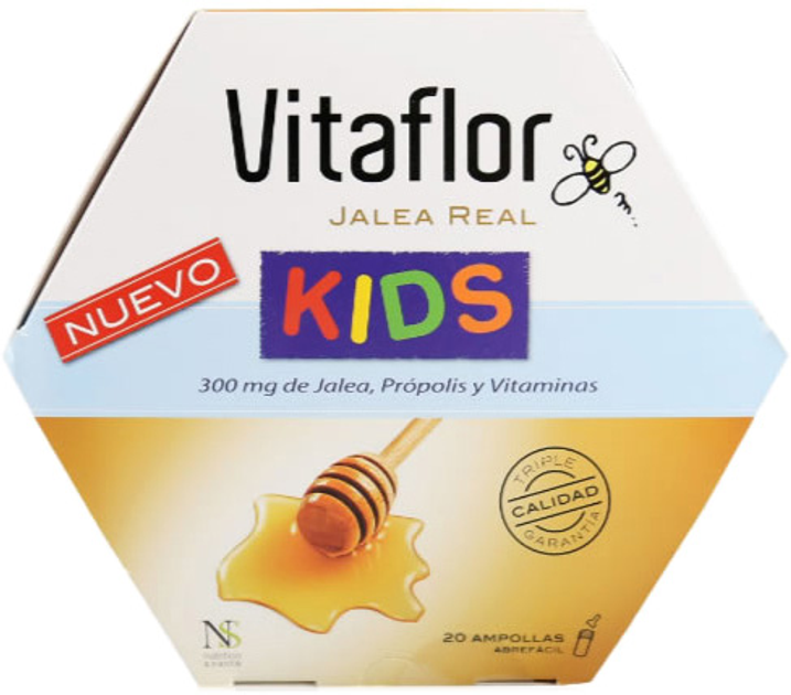 Suplement diety Vitaflor Mleczko Pszczele Kids 20 Ampułek (3175681097964) - obraz 1