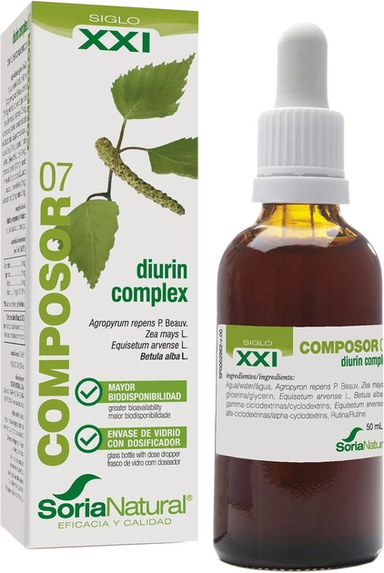 Suplement diety Soria Composor 07 Diurin Complex S XXl 50ml (8422947152079) - obraz 1