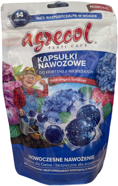 Удобрение Agrecol для голубой гортензии 14 капсул (5902341001614 ...