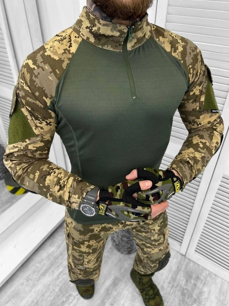 Тактический костюм с налокотниками и наколенниками Single Sword Пиксель XL - изображение 1