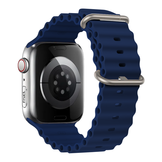Силиконовый ремешок Fruct Ocean для Apple Watch 42/44/45/46/49 mm Navy - изображение 2