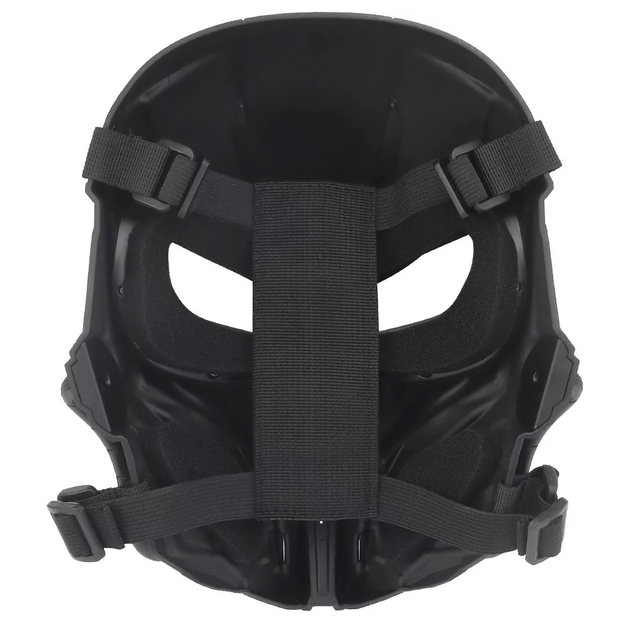 Тактическая маска Full Face Combat Черная защитная маска для лица от пыли и осколков для военных (VIL-O_33P) - изображение 5