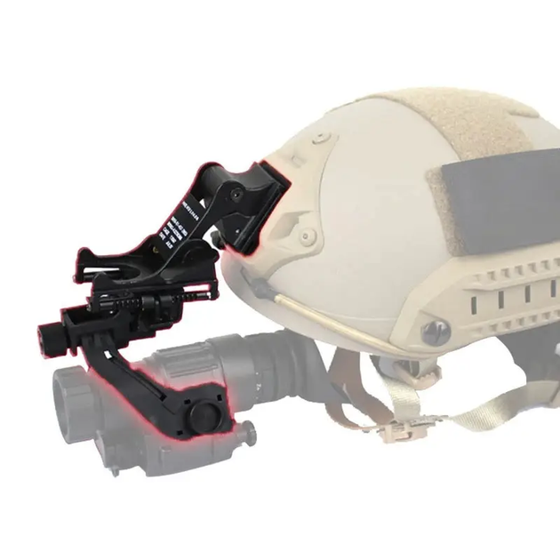 Комплект кріплень Rhino Mount + J-Arm на шолом для приладу нічного бачення PVS-14 - Фото 3 Комплект кріплень Rhino Mount + J-Arm на шолом для приладу нічного бачення PVS-14 - зображення 3