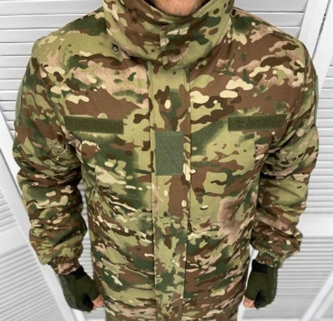 Тактична чоловіча зимова куртка Бушлат Камуфляж піксель XL (Kali) - зображення 2