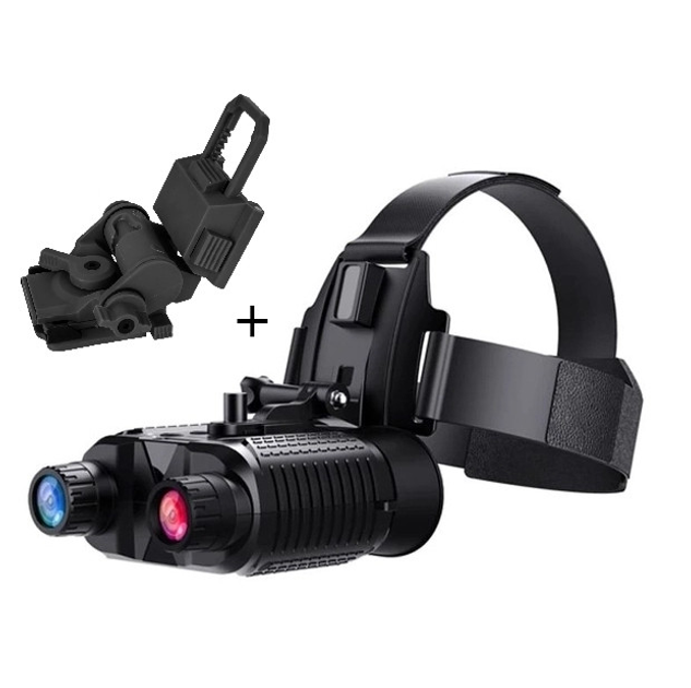 Прибор ночного видения с креплением на голову Dsoon NV8160 бинокуляр кронштейн FMA L4G24 на шлем каску с ик подсветкой встроенный 2.7" HD TFT экран (Kali) - изображение 1