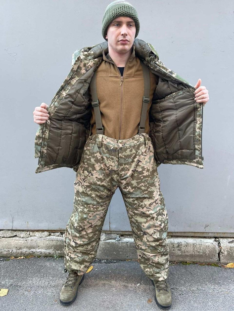 Зимний тактический мужской костюм термостойкий и водонепроницаемый Пиксель L (Kali) - изображение 2