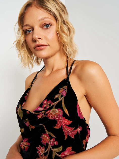Платье короткое летнее женское Stradivarius 64115/564/001 S Черное (SZ06415564001020) - изображение 4