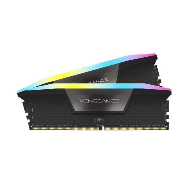 Модуль памяти Corsair DDR5 2x16GB/5600 Vengeance RGB Black (CMH32GX5M2B5600C36K) - Фото 1 Модуль памяти Corsair DDR5 2x16GB/5600 Vengeance RGB Black (CMH32GX5M2B5600C36K) - изображение 1