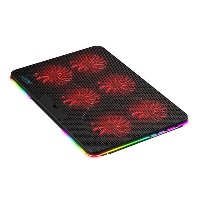 Підставка для ноутбука з охолодженням VHG F5 з RGB-підсвічуванням Laptop Cooling Pad, Red - Фото 2 Підставка для ноутбука з охолодженням VHG F5 з RGB-підсвічуванням Laptop Cooling Pad, Red - изображение 2