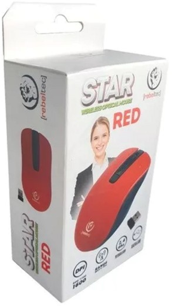 Миша Rebeltec Star Wireless Red (RBLMYS00056) - зображення 3