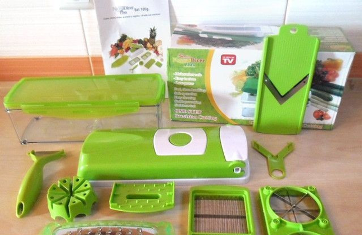 Овощерезка универсальная Nicer Dicer Plus Найсер Дайсер Плюс Салатовый ...