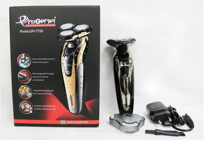 Аккумуляторная электробритва ProGemei GM-7720 - изображение 3