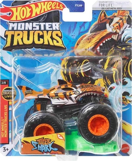 Машинка Хот Вілс Монстр Трак Monster Trucks Tiger Shark Hot Wheels ...