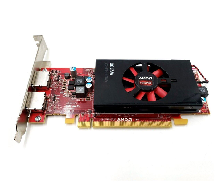 Дискретная видеокарта AMD FirePro W2100, 2 GB GDDR3, 128-bit / 2x ...