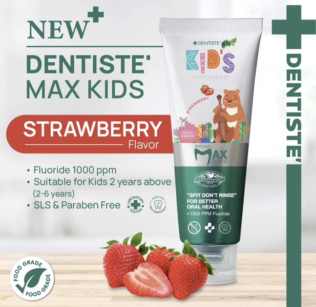 Дитяча зубна паста Dentiste Оздоровча 14 трав Фторид Макс Антикарієс зі Смаком полуниці 20 г (9300807065891) - зображення 3
