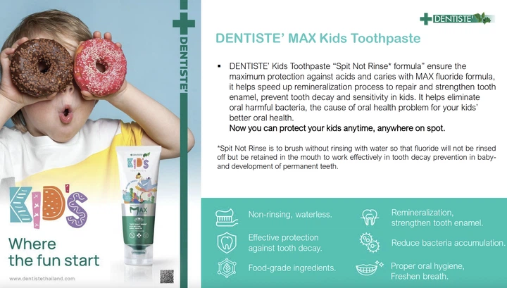 Дитяча зубна паста Dentiste Оздоровча 14 трав Фторид Макс Антикарієс зі Смаком полуниці 20 г (9300807065891) - зображення 4