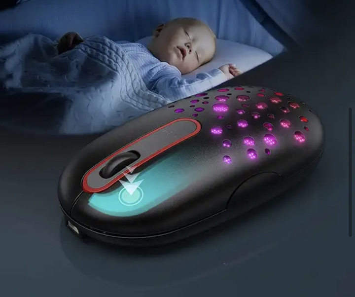 Бесшумная Мышь Seenda IWG-DDS01 USB 2.4G с RGB подсветкой Черная – фото ...