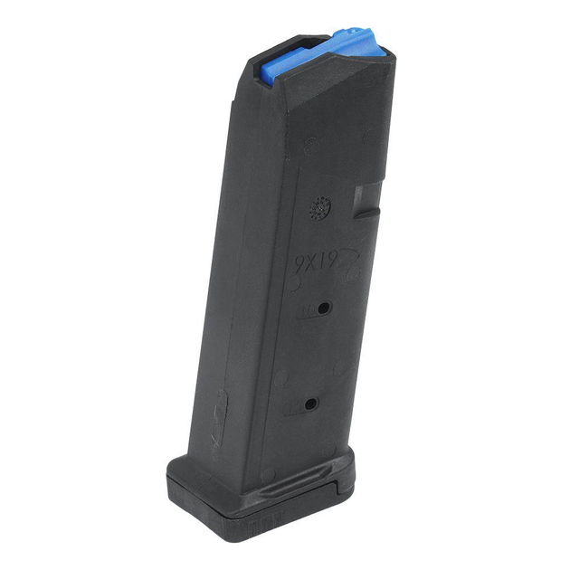 Полімерний магазин UTG на 15 патронів 9x19mm для Glock. Колір: Чорний, RBT-GL915 - изображение 2