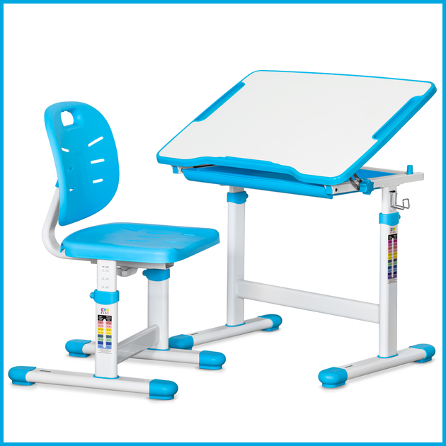 Комплект Evo-kids Evo-06 Ergo Blue (стол + стул) (Evo-06 Ergo BL) - изображение 2
