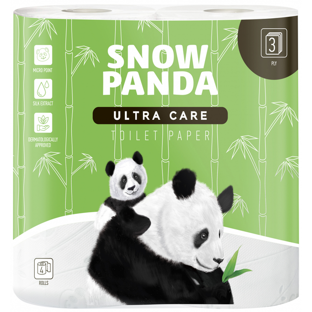 ROZETKA | Туалетная бумага Снежная Панда Ultra Care 3 слоя 4 рулона от ...