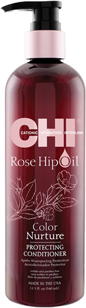 Захисний кондиціонер для волосся farbowanych CHI Rose Hip Oil 739 мл (633911772706) - зображення 1