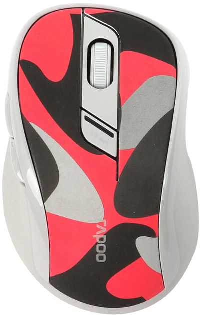 Миша Rapoo M500 Silent Bluetooth Red (6940056181114) - зображення 1