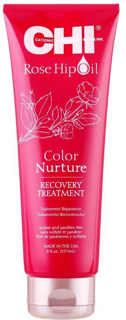 Маска для волосся CHI Rose Hip Oil Color Nurture Recovery Treatment 237 мл (633911772768) - зображення 1