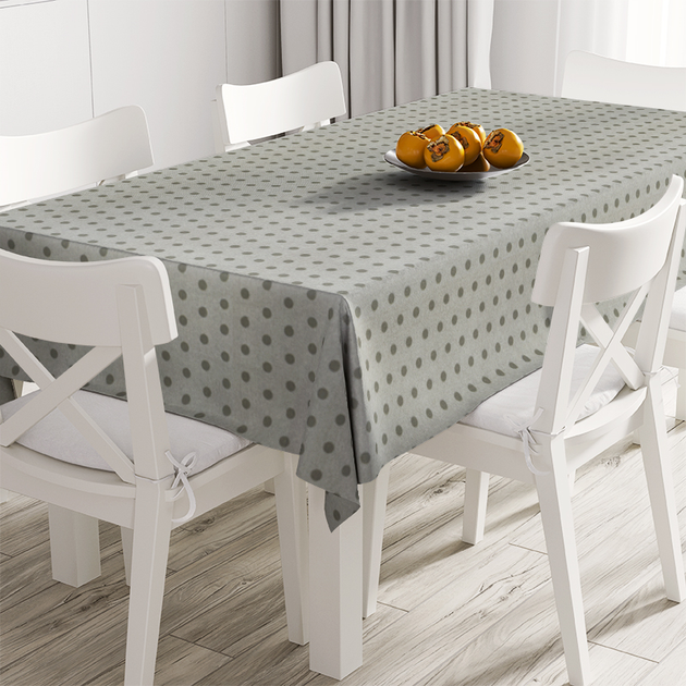 Скатерть влагоотталкивающая (TT130544) Time Textile 100x140 см Серый ...