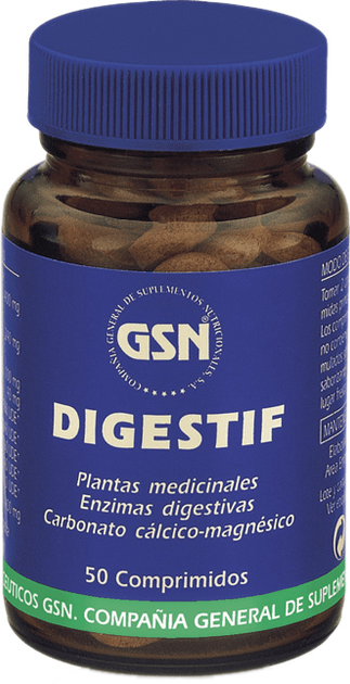 Харчова добавка Gsn Digestif Nueva Formula 50 таблеток (8426609010158) - зображення 1