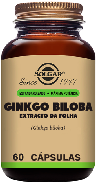 Suplement diety Solgar Ginkgo Biloba 60 kapsułek (33984041318) - obraz 1
