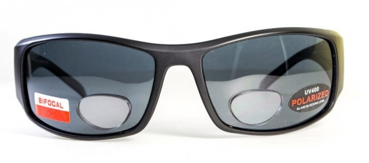 Окуляри біфокальні поляризаційні BluWater Bifocal-1 (+2.0) Polarized (gray) (чорна біфокальна лінза з діоптріями) - зображення 2