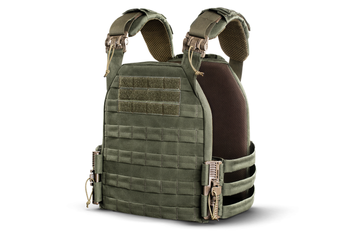 Плитоноска / тактичний жилет Plate Carrier U-WIN Light зі швидким скиданням 250х300 Cordura 500 Реінджер Грін / Темна Олива - зображення 1