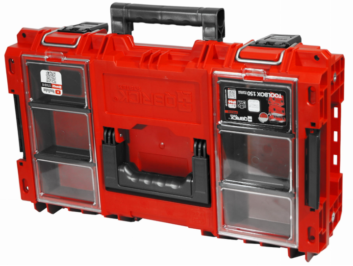 Комплект ящиков для инструмента Qbrick System PRIME SET 2 RED Ultra HD (5901238257981) - изображение 3