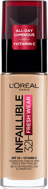 Podkład L'Oreal Paris Infaillible 32H Fresh Wear Foundation 145 Rose Beige 30 ml (360052361443) - obraz 1